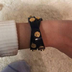Tory Burch Navy wrap bracelet